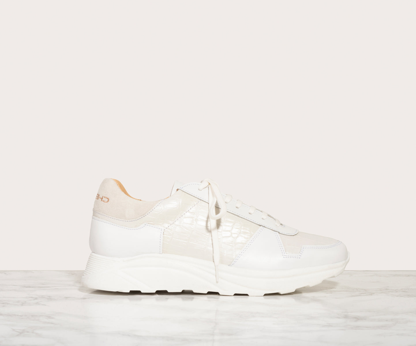 NEKA SNEAKER, White Croc